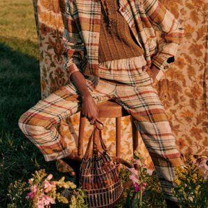 Sezane Ross Trousers in Texan Jacquard